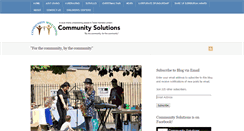 Desktop Screenshot of community-solutions.org