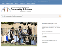 Tablet Screenshot of community-solutions.org